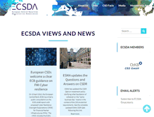 Tablet Screenshot of ecsda.eu